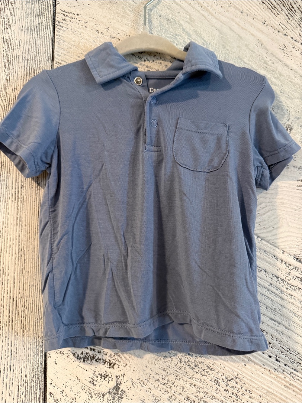 Angel Dear Slate Blue Short-Sleeve